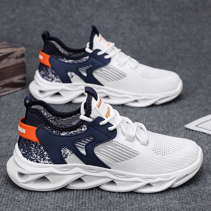 Men'S Shoes Fly-Knit Sports Casual Shoes Men'S Summer Fashion Trendy Dad Shoes Student Mesh Trendy Shoes Breathable 2025 - Image 1